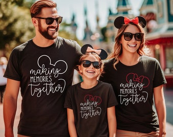 Making Memories Together® with Ears | Mommy and Me Shirt | Family Vacation Tee | Many Print Colors | Each Shirt Sold Separately