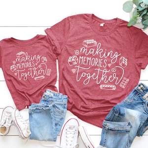 Making Memories Together® Building Block Tee | Mommy and Me Shirt | Family Vacation Tee | Many Print Colors | Each Shirt Sold Separately