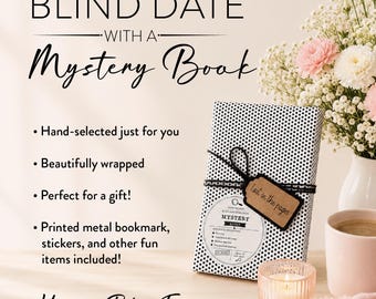 Blind Date mit Buch | Geschenk für Leseratte | Überraschungsbuch | Geschenk für Mama | Buch Geschenk | Lesezeichen