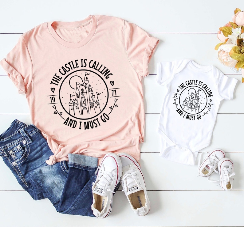 The Castle Is Calling and I Must Go Mommy and Me Shirt image 1