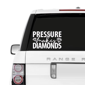 Pressure Makes Diamonds Adhesive Vinyl Stickers | Gut Health Car Sticker