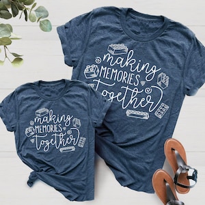 Making Memories Together® Building Block Tee | Mommy and Me Shirt | Family Vacation Tee | Many Print Colors | Each Shirt Sold Separately