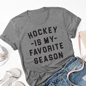 Hockey is my Favorite Season Tee | Sports Tee | Hockey Tee | Hockey Mom Tee | Kids Hockey Tee | Various Print Colors
