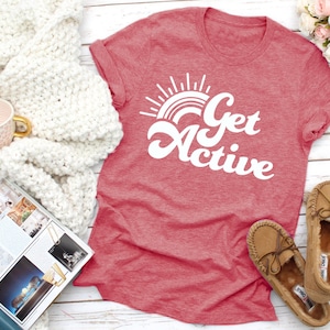 Get Active Sunshine Tee | Gut Health Tee | Healthy Gut Tee | Various Print Colors