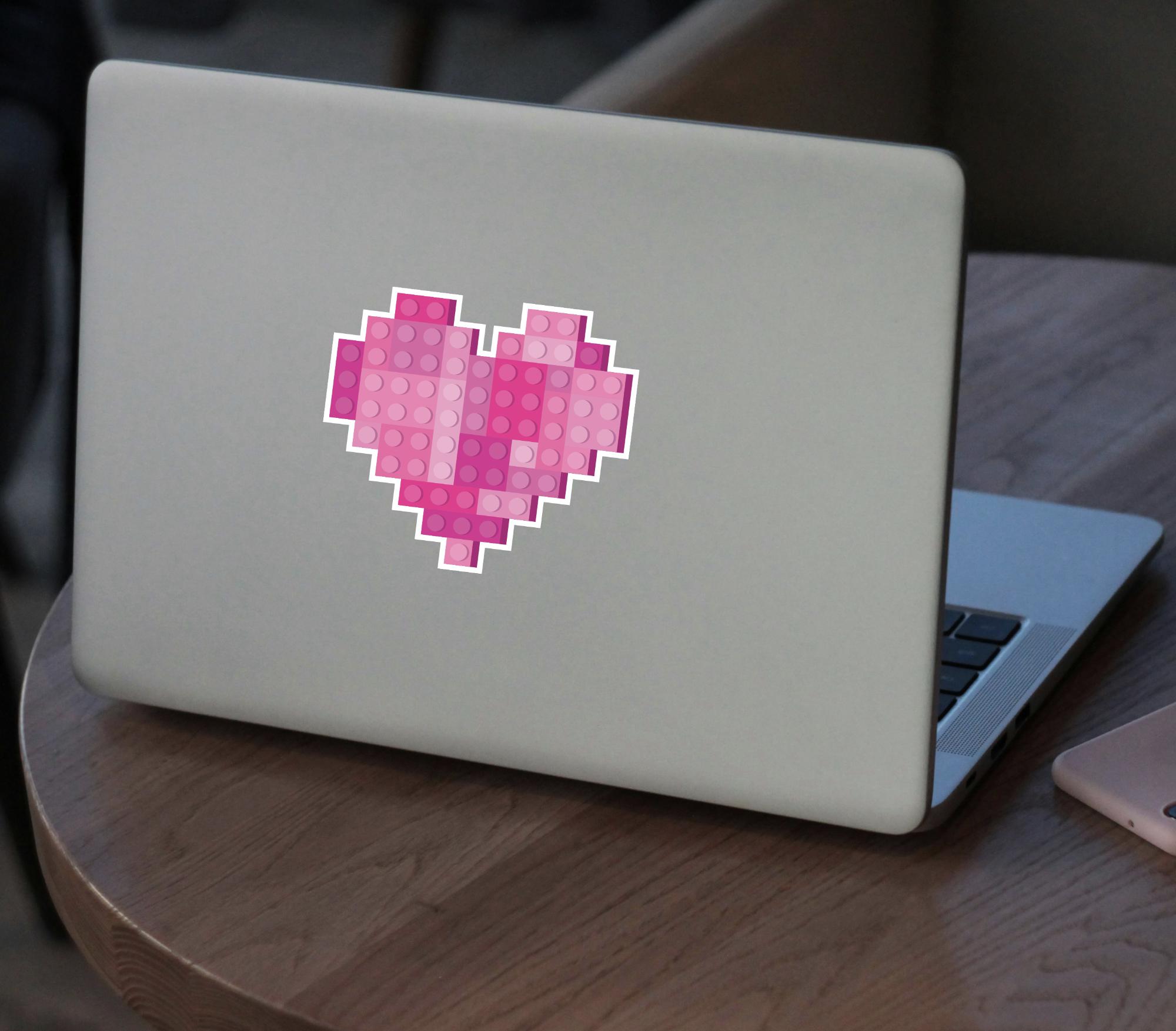 Building Block Sticker | Master Builder Sticker | Heart Building Block ...