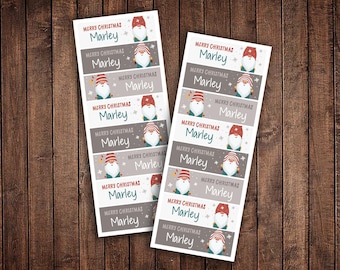 Christmas Name Stickers | Custom Christmas Gift Tags | Christmas Name Tags | Christmas Stickers | Custom Name Stickers