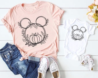 Halloween Shirt | Mommy and Me Fall Tee| Mommy and Me Pumpkin Wreath Tee | Mommy and Me Outfit