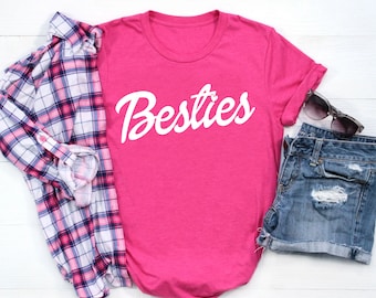 Besties Tees | Best Friends Matching Tees | Mommy and Me Shirts | Mommy and Me Outfit | Various Print Colors | Each Shirt Sold Separately