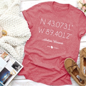 Madison Wisconsin Tee | Wisconsin Badgers Tee | Madison Tee | Wisconsin Tee | Various Print Colors