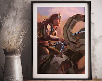 Aloy from Horizon Forbidden West. Art print