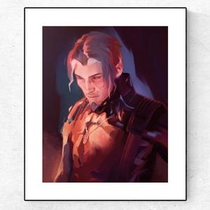 Arthur Nightingale. Warframe inspired art print