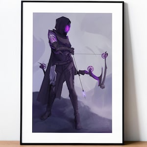 Destiny 2 Void Hunter art print