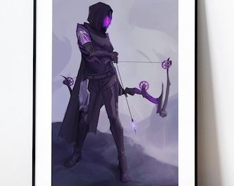 Destiny 2 Void Hunter art print