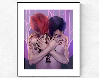 Caitlyn and Vi from Arcane art print