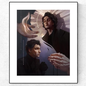 Devil&#39;s minion. Interview with the vampire, Armand and Daniel art print