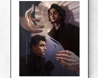 Devil's minion. Interview with the vampire, Armand and Daniel art print