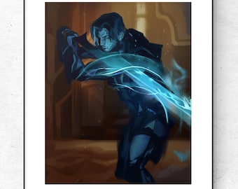 Arthur Nightingale. Warframe inspired art print