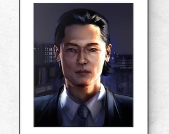 Tetsu Tachibana from Yakuza games art print
