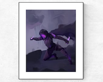 Destiny 2 Void Hunter art print