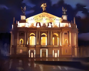 Custom house, cityscape or landscape commission