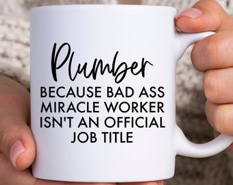 New Job Funny Thank You Presents for Plumbers F*cking Legend Plumber Gift Mug
