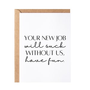 Coworker Leaving Card | Congrats New Job Colleague Goodbye Present | Employee Friend Going Away, Leaving Work Farewell Gift Idea