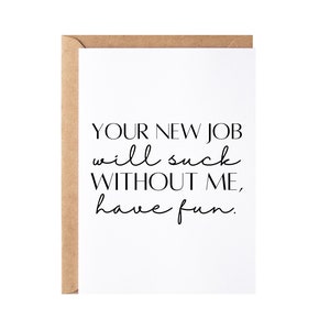 Coworker Leaving Card | Congrats New Job Colleague Goodbye Present | Employee Friend Going Away, Leaving Work Farewell Gift Idea