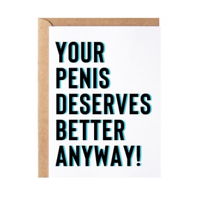 Divorce Gift, Card | Funny Best Friend Getting A Divorce Present Idea | Divorcee, Recently Divorced Gift For Him, Men