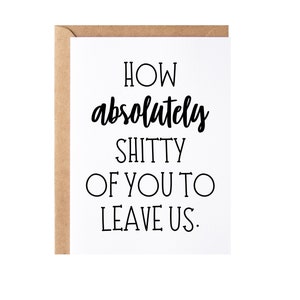 Coworker Leaving Card | Congrats New Job Colleague Goodbye Present | Employee Friend Going Away, Leaving Work Farewell Gift Idea