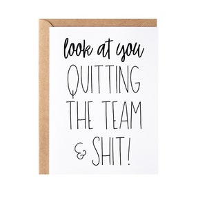 Coworker Leaving Card | Congrats New Job Colleague Goodbye Present | Employee Friend Going Away, Leaving Work Farewell Gift Idea