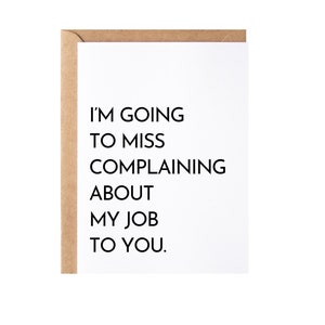 Coworker Leaving Card | Congrats New Job Colleague Goodbye Present | Employee Friend Going Away, Leaving Work Farewell Gift Idea