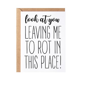 Coworker Leaving Card | Congrats New Job Colleague Goodbye Present | Employee Friend Going Away, Leaving Work Farewell Gift Idea