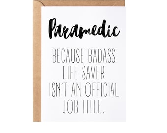 Paramedic Gift, Funny Paramedic Graduation Present Idea For Men And Women, Paramedic Christmas Gag Gift