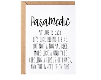Paramedic Gift, Funny Paramedic Graduation Present Idea For Men And Women, Paramedic Christmas Gag Gift
