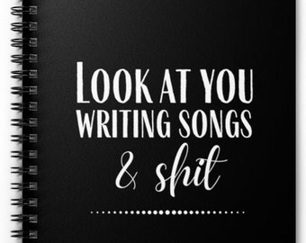 Songwriter Gift | Musician Music Gift For Him / Her | Songwriting Notebook, Lined Pages | Song Writing Book | Lyricist Gift