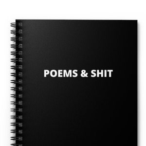 Poet, Gift For Poetry Writer | Poem Notebook / Journal For Men And Women | Poetry Writing Diary, Lined With Interior Pocket