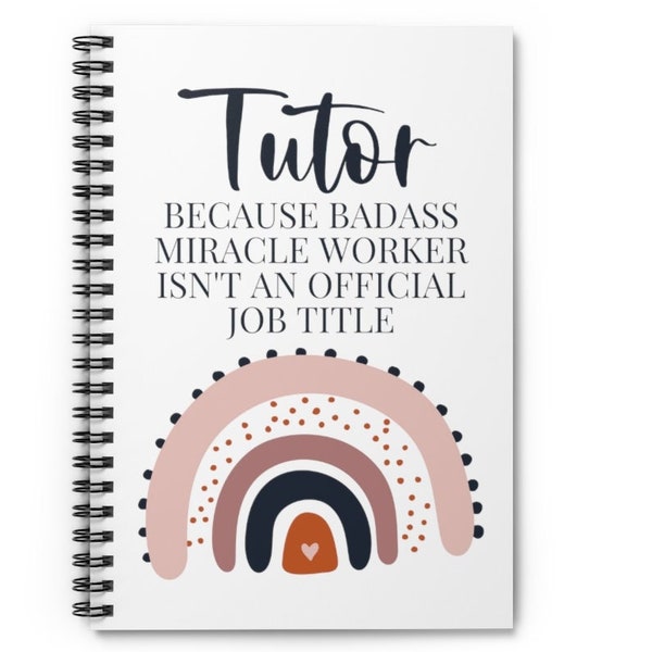 Tutor Gift | Thank You Appreciation Present Idea For Men And Women Tutors, Lined Notebook