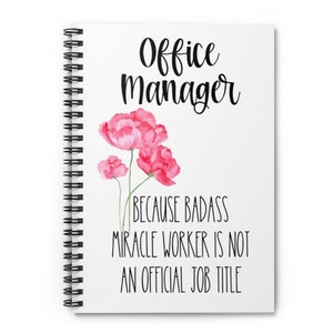 Funny Office Manager Gag Gift | Female Management / Boss Appreciation Present Idea | Sarcastic Office Supplies For  Women Supervisor