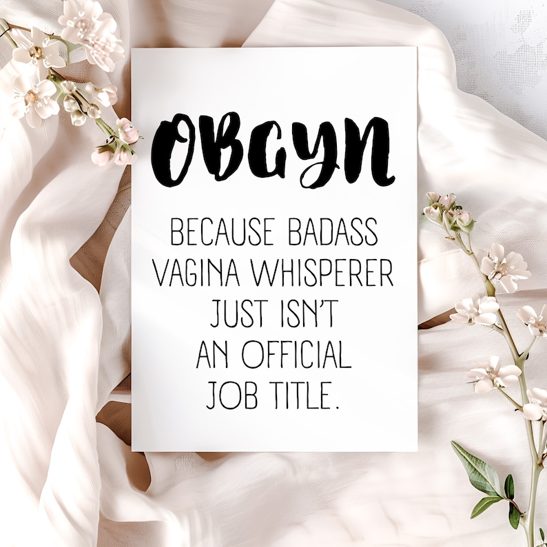 OBGYN Gift | Gynecologist Gift, Funny | Congratulations OB/GYN ...