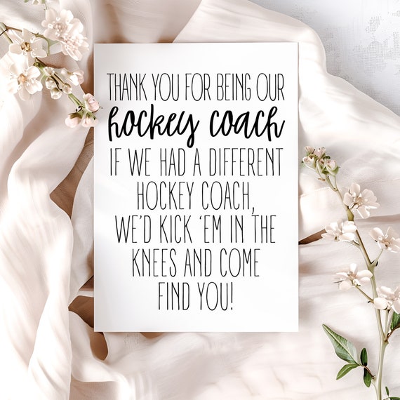 Hockey Coach T-Shirt Funny Thank You Appreciation Gifts Hockey Coach T-Shirt Funny Thank You Appreciation Gifts