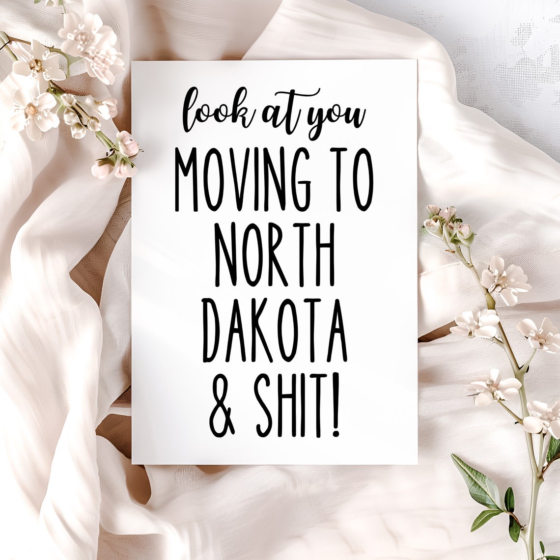 Moving to North Dakota Gift - Friend and Coworker Relocation Goodbye ...