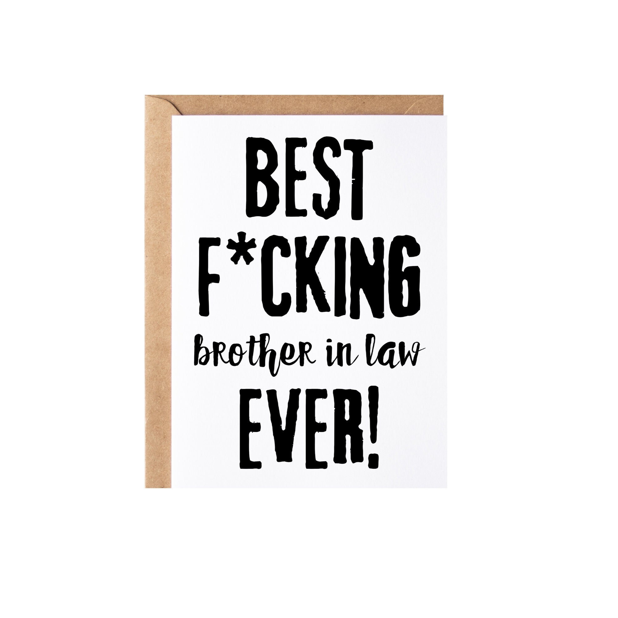 Brother In Law Gift, Card Funny Brother In Law Thank You Appreciation Present Idea, Brother In Law Wedding Day Card From Bride Or Groom