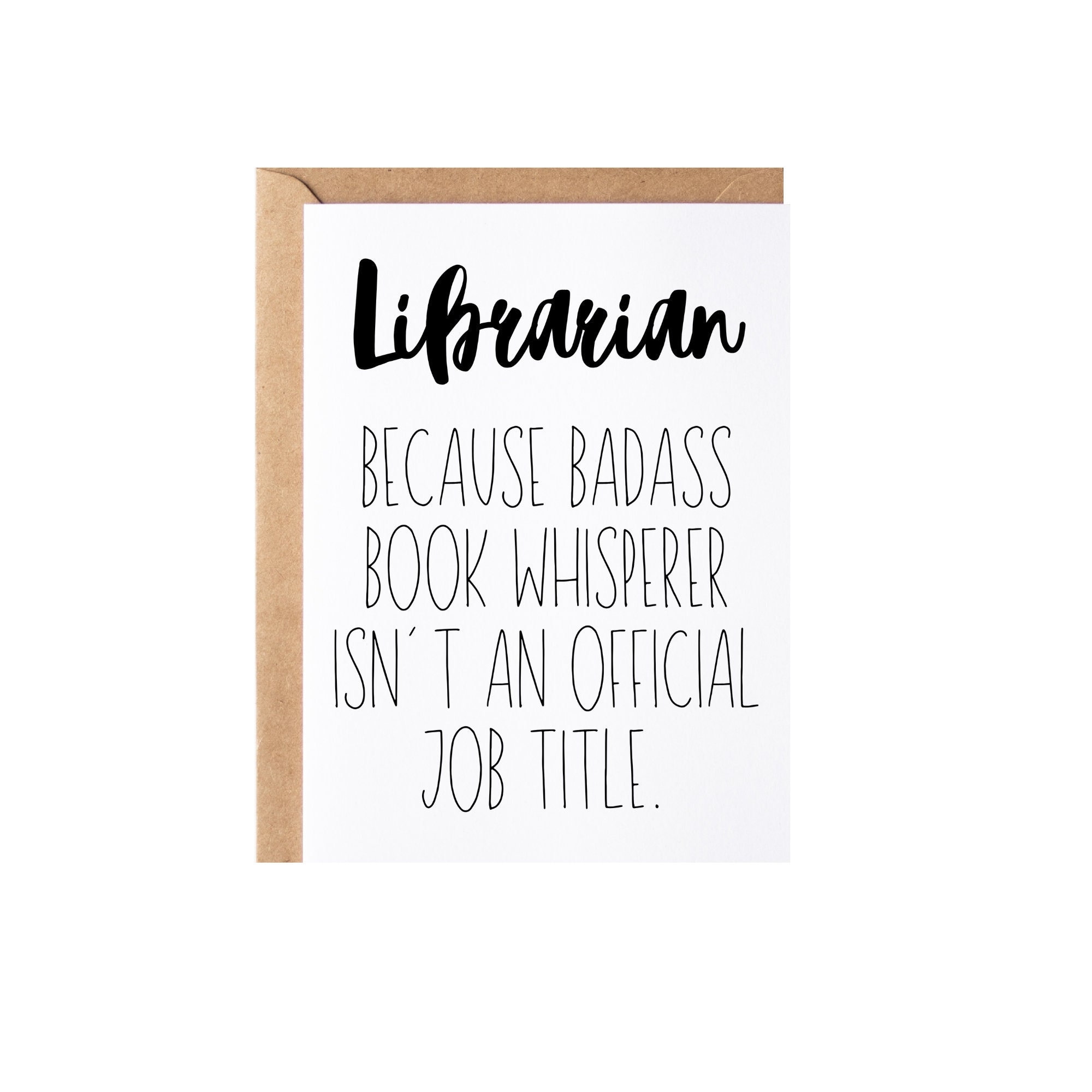 Librarian Gift, Card Funny Library Science Student Graduation Present Idea, MLS Grad, Librairain Birthday And Christmas Gift For Him, Her