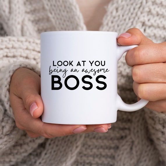 Personalised Boss Man Mug for Men Boss Gifts Boss Mug Manager Mug Manager  Gifts Manager Gift Men Manager Leaving Gift Office 