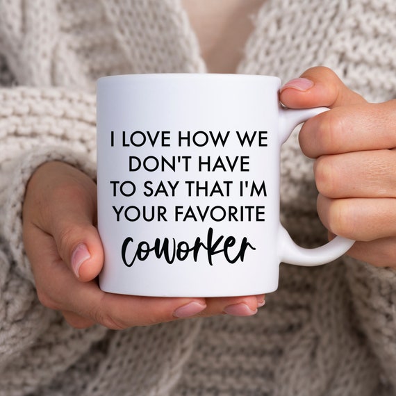 Coworker Gift | Funny Favorite Colleague Present Idea For Men + Women |  Work From Home Coworker Gifts For Him / Her | Office Christmas Gift