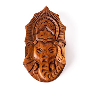 Wooden Ganesh Box 6 Inch / 15 cm, Puzzle Box, Secret Box, Gift for Her, Gift for Him, Wooden Carving, Wooden Box, Secret Puzzle