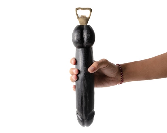 Black Penis Bottle Opener, Wood Carving Penis, Wooden Penis, Penis Balinese  Carving, 18 Mature 