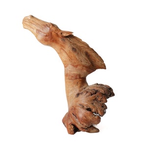 Horse head statue 10 Inch / 25 cm, Wood Statue, Wood Carving, Figurine, Home Decor, Ornament, Birthday Gift, Handmade, Gift for Father