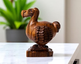 Dodo Bird 6.5 Inch / 16 Cm, Wood Statue, Wood Carving, Figurine