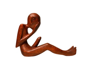 Abstract 18+ Sitting 5.5 inch / 14 cm, Romantic statue, gift for her, gift for him, personalize gift, hand carved, love statue
